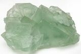 Gemmy, Green Cubic Fluorite Crystals with Phantoms - China #216314-2
